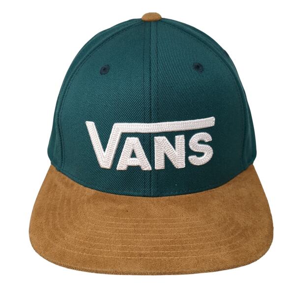 Vans Other - VANS Off The Wall Snapback Hat Green One Size Adjustable Embroidered 6 Panel